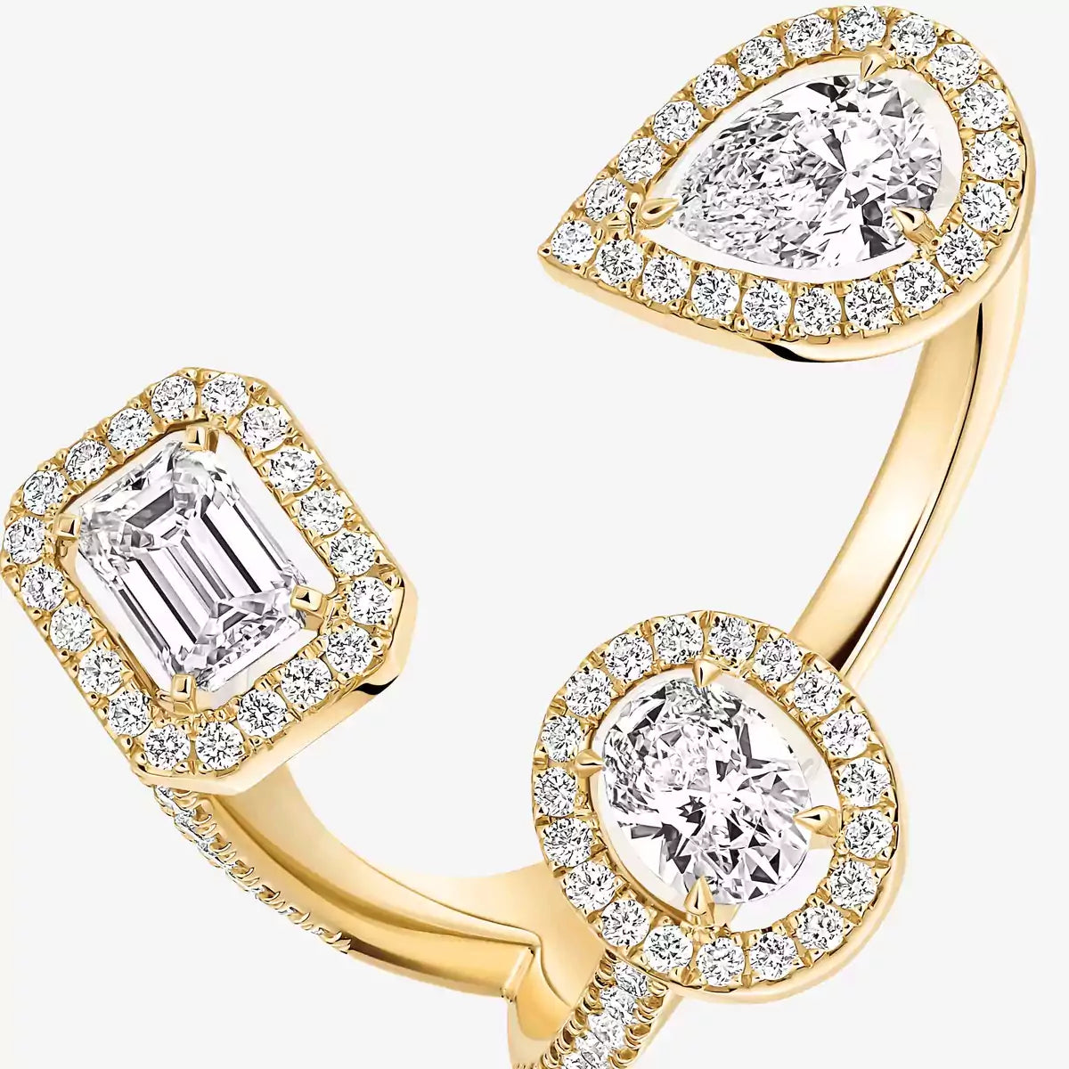 [[Dawnora Jewelry] Diamond Ring 0,25ct My Twin Trilogy