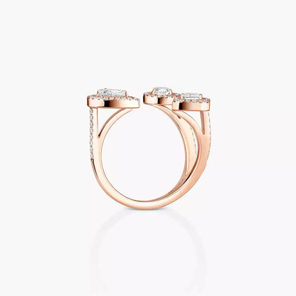 [[Dawnora Jewelry] Diamond Ring 0,25ct My Twin Trilogy