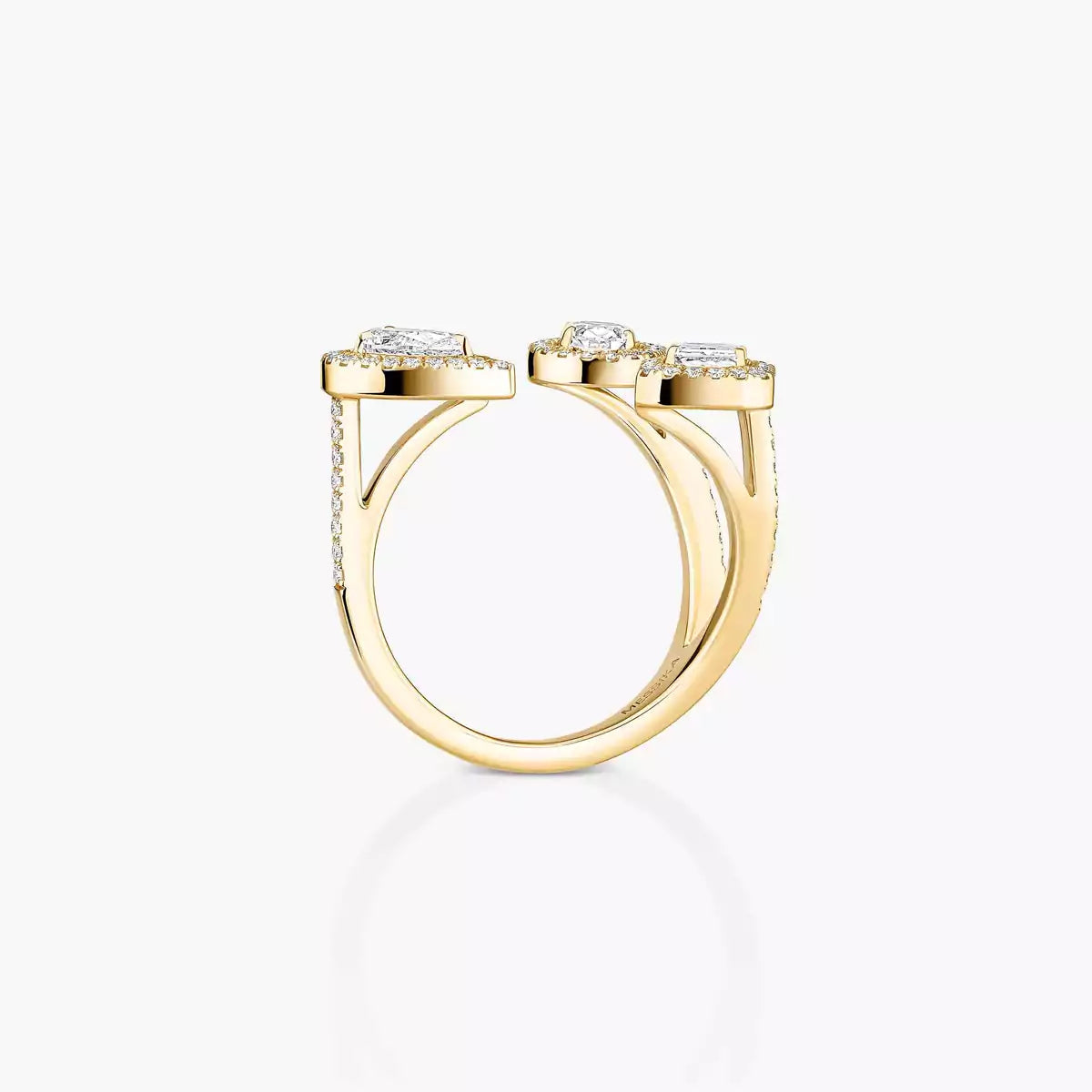 [[Dawnora Jewelry] Diamond Ring 0,25ct My Twin Trilogy