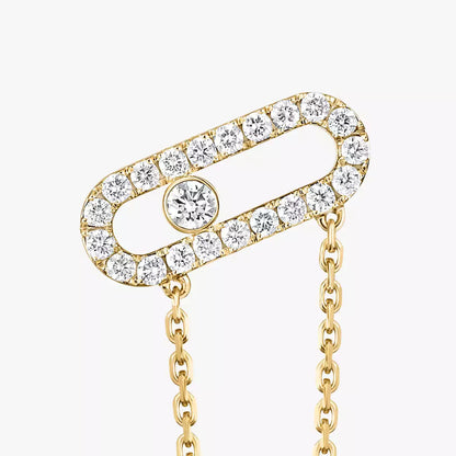[Dawnora Jewelry]Move Uno Diamond Earrings