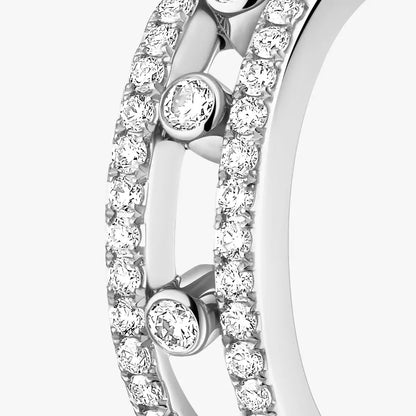 [Dawnora Jewelry]Diamond Pave_ Hoop Earrings Move