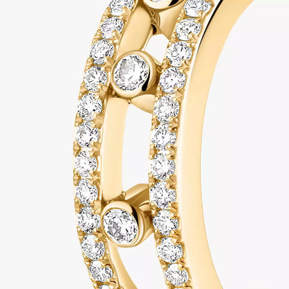 [Dawnora Jewelry]Diamond Pave_ Hoop Earrings Move
