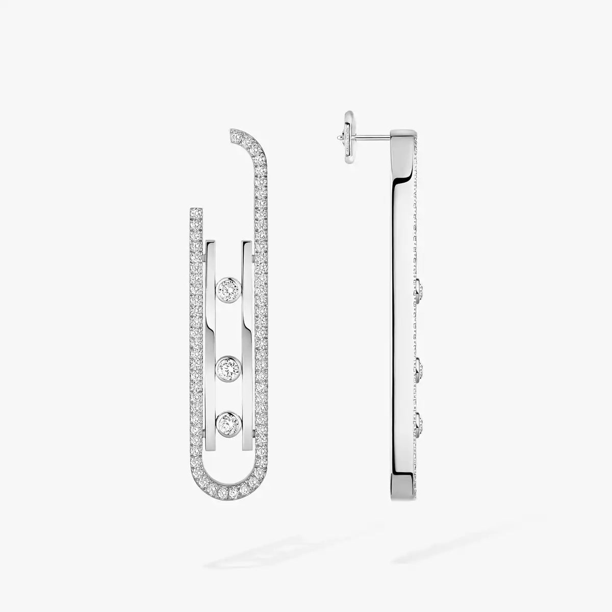 [Dawnora Jewelry]Diamond Pendant Earrings Move 10Th