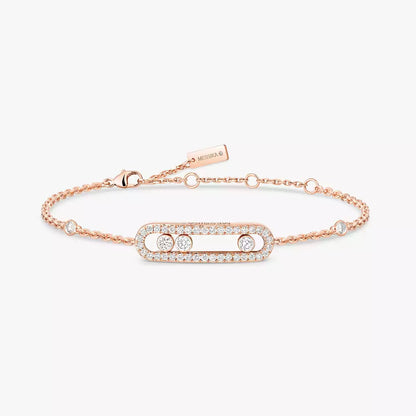[Dawnora Jewelry]Pavé Baby Move Diamond Bracelet