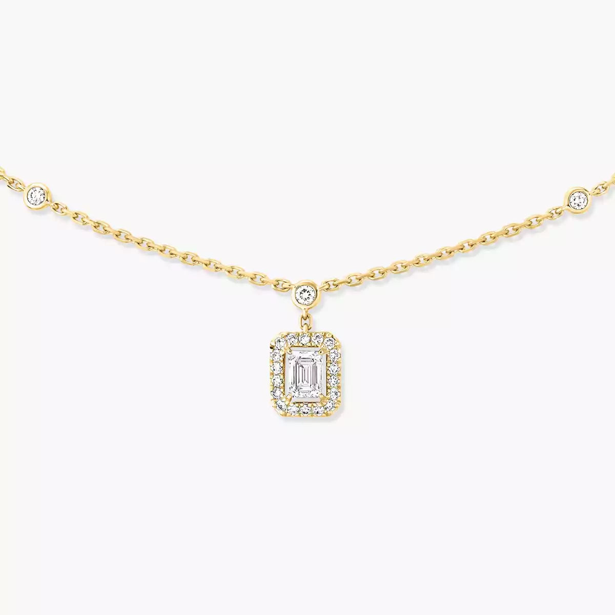 [Dawnora Jewelry]My Twin Diamond Necklace in Silver