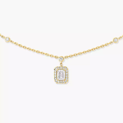 [Dawnora Jewelry]My Twin Diamond Necklace in Silver