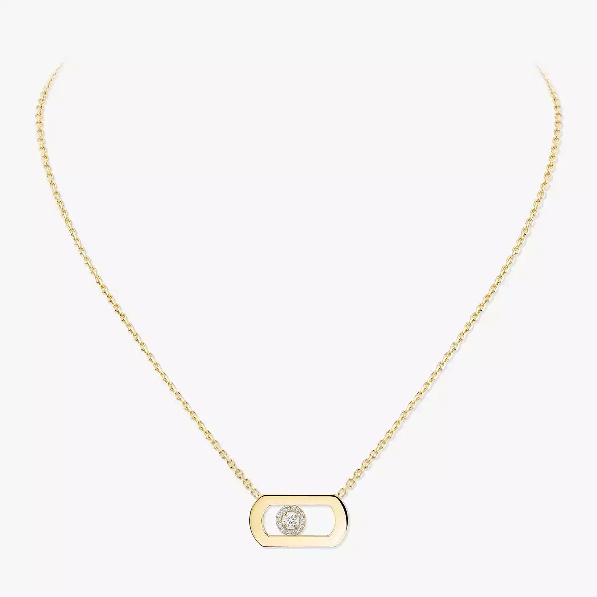 [Dawnora Jewelry]So Move Diamond Necklace in Gold