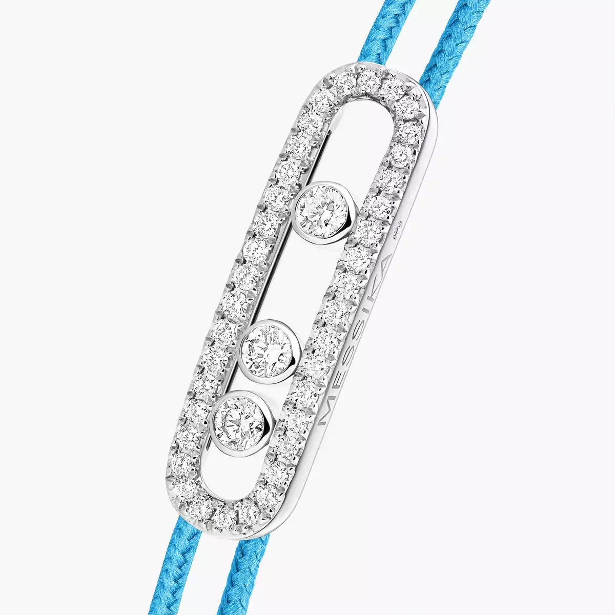 [Dawnora Jewelry]MK Care(s) pink cord pavé bracelet