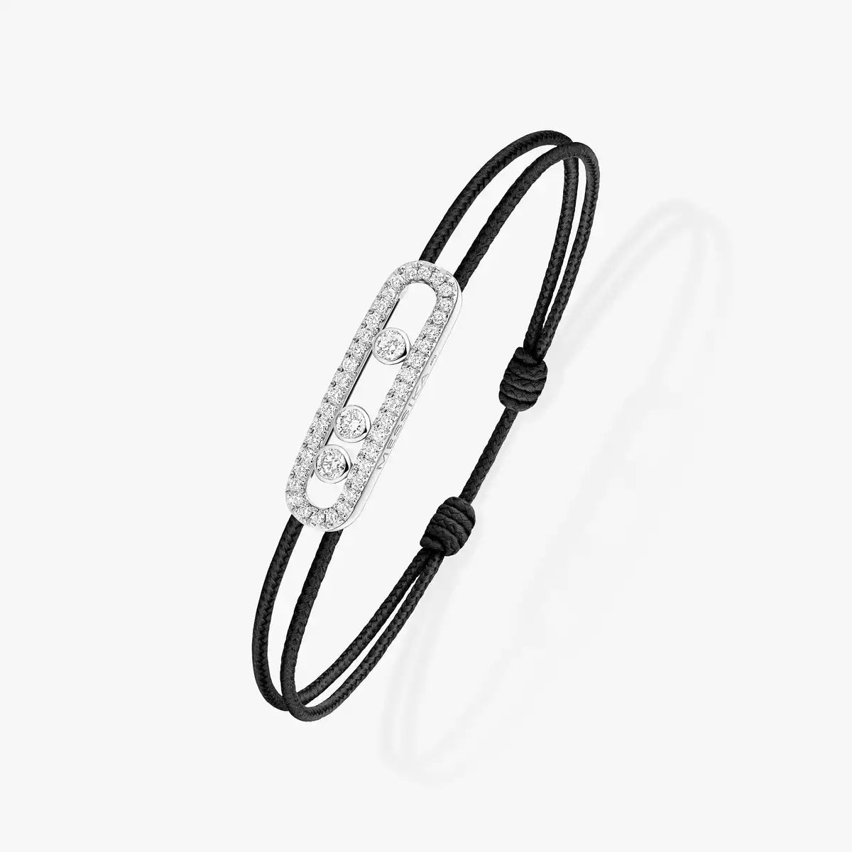 [Dawnora Jewelry]MK Care(s) pink cord pavé bracelet