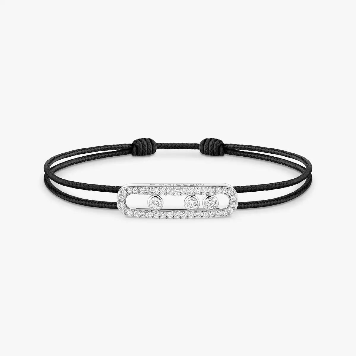 [Dawnora Jewelry]MK Care(s) pink cord pavé bracelet
