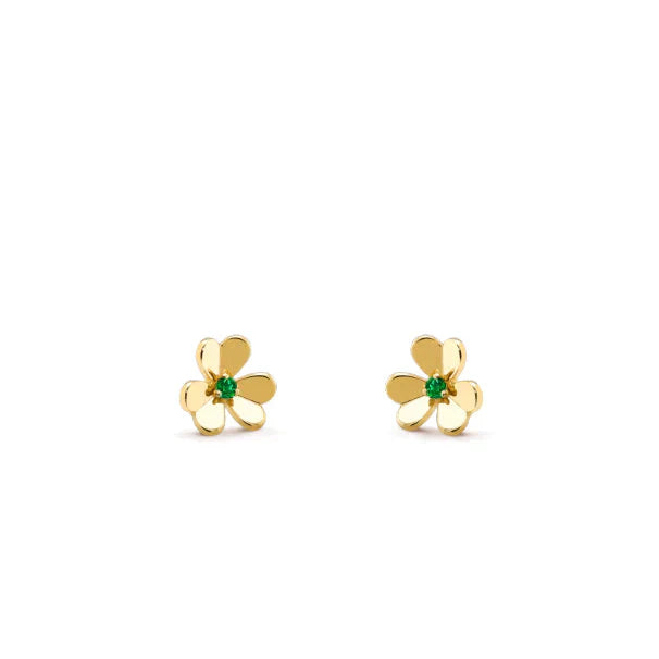 [Dawnora Jewelry]FRIVOLE  FLOWER MALACHITE EARRINGS