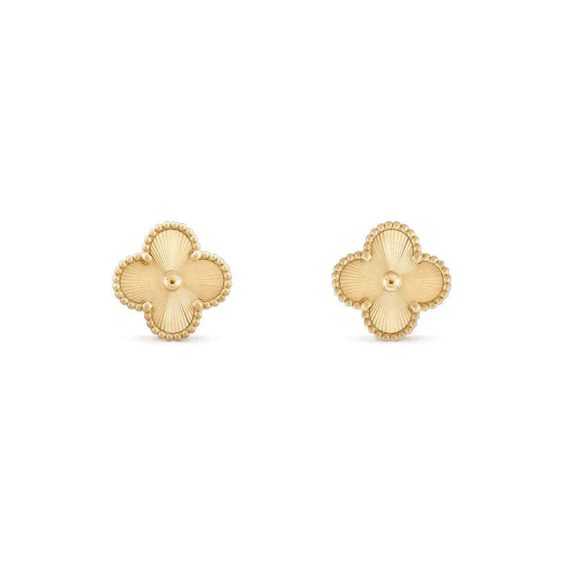 [Dawnora Jewelry]CLOVER MEDIUM 1 MOTIFS LASER EARRINGS
