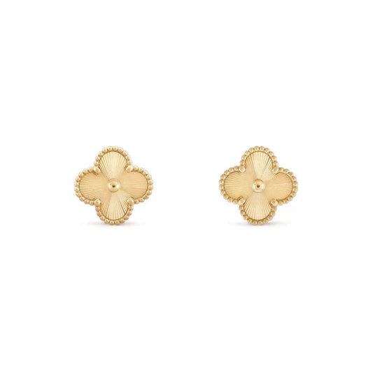 [Dawnora Jewelry]CLOVER MEDIUM 1 MOTIFS LASER EARRINGS
