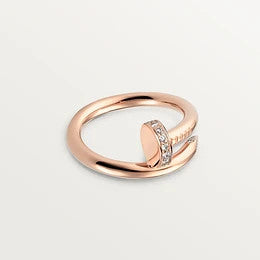 [Dawnora Jewelry]JUSTE RING 2.65MM PINK GOLD DIAMOND