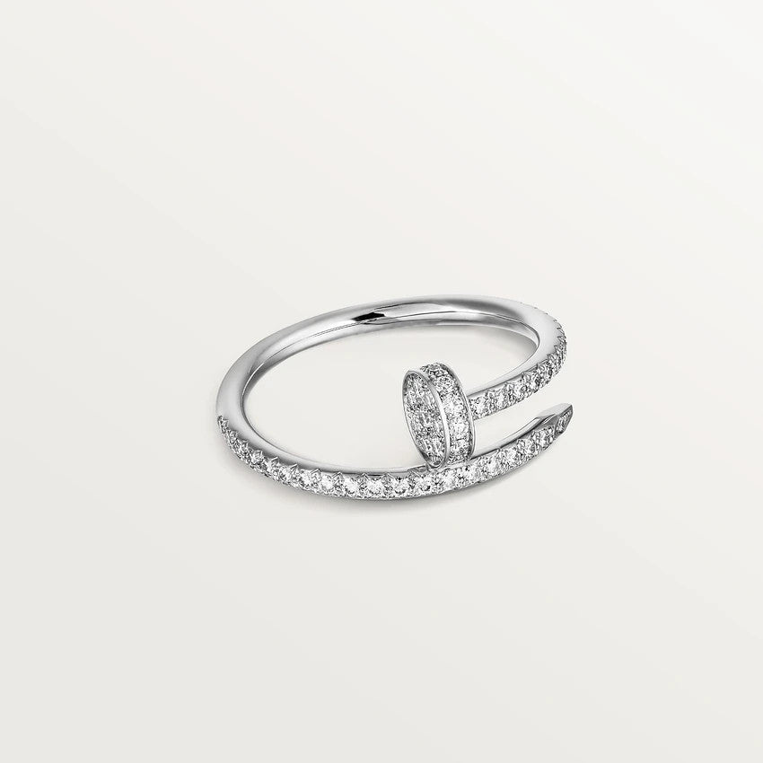 [Dawnora Jewelry]JUSTE RING 1.8MM SILVER DIAMONDS